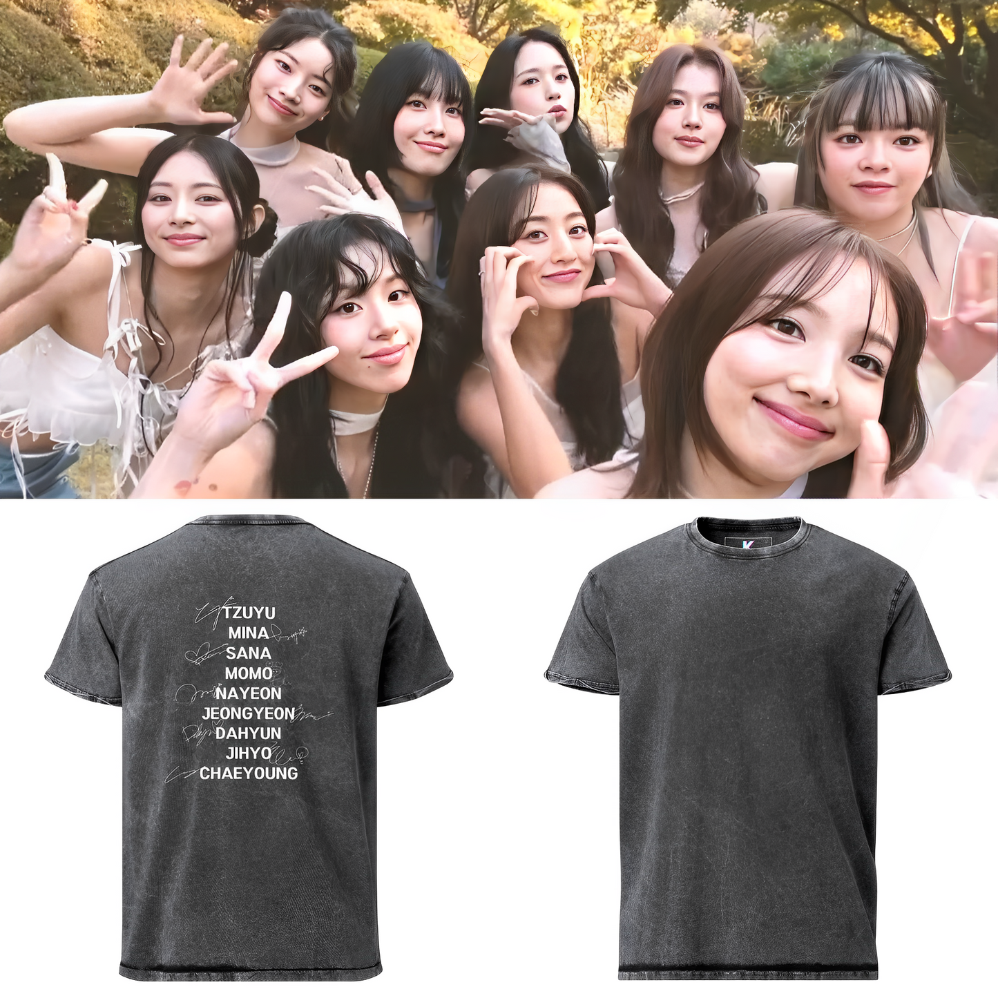 TWICE Unisex Denim T-Shirt