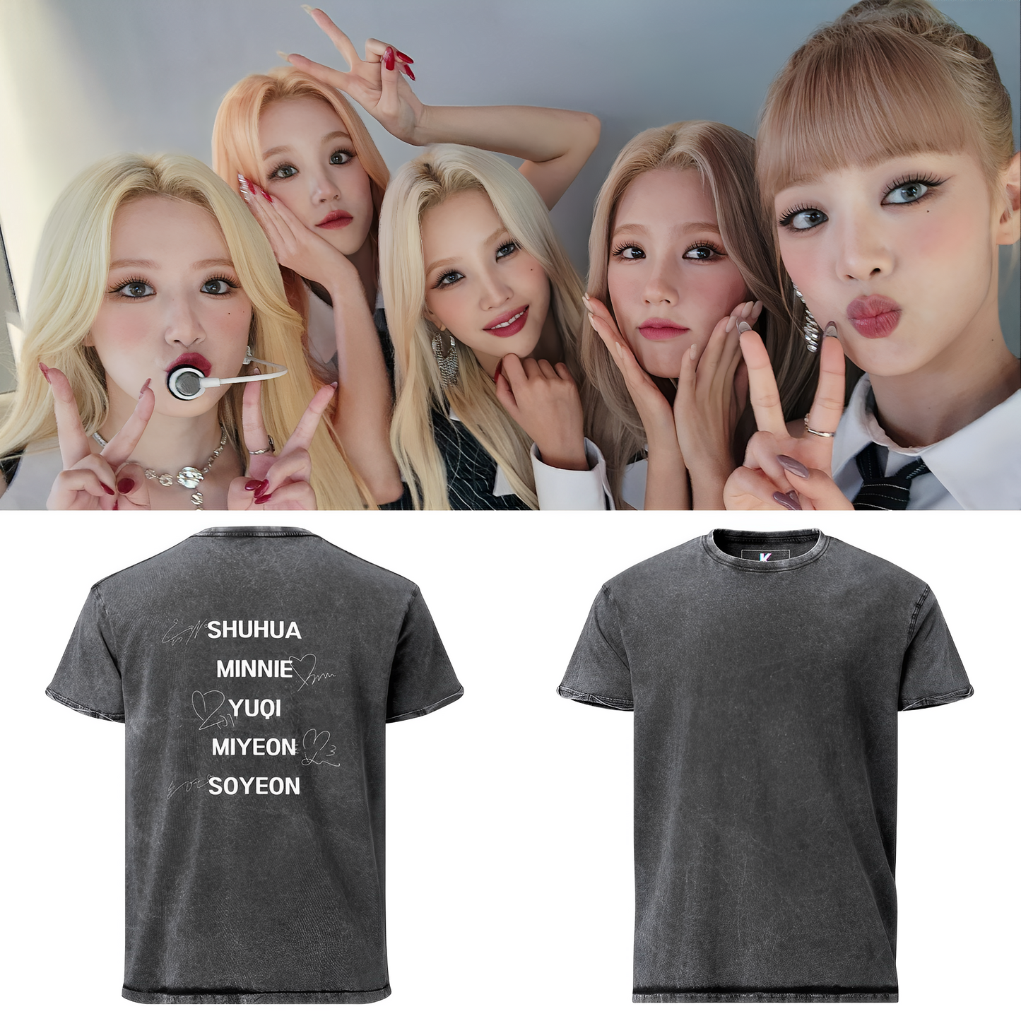 I-DLE Unisex Denim T-Shirt