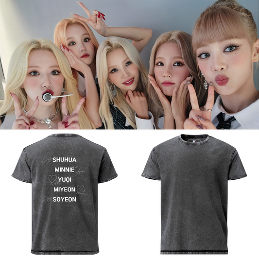 (G)I-DLE Unisex Denim T-Shirt